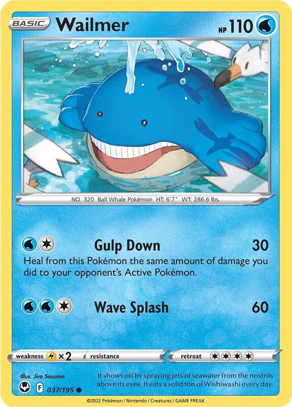 Wailmer - Normal 037/195 Silver Tempest | Common Pokemon Card