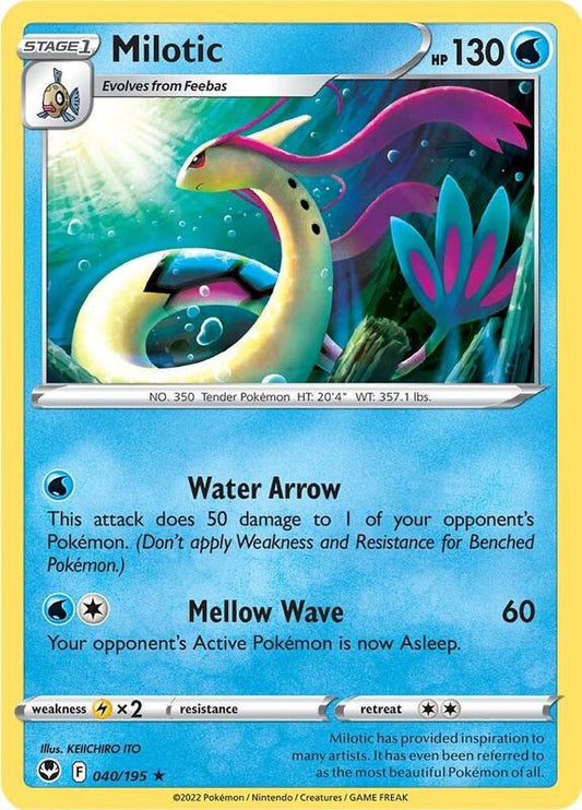 Milotic - Reverse Holofoil 040/195 Silver Tempest | Rare Pokemon Card