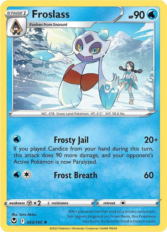 Froslass - Reverse Holofoil 043/195 Silver Tempest | Rare Pokemon Card
