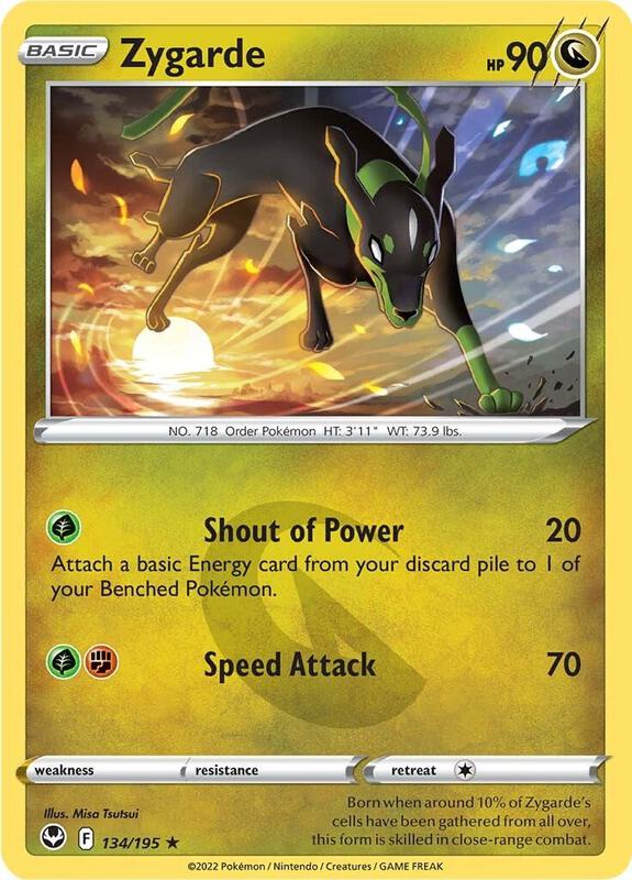 Zygarde - Normal 134/195 Silver Tempest | Rare Pokemon Card