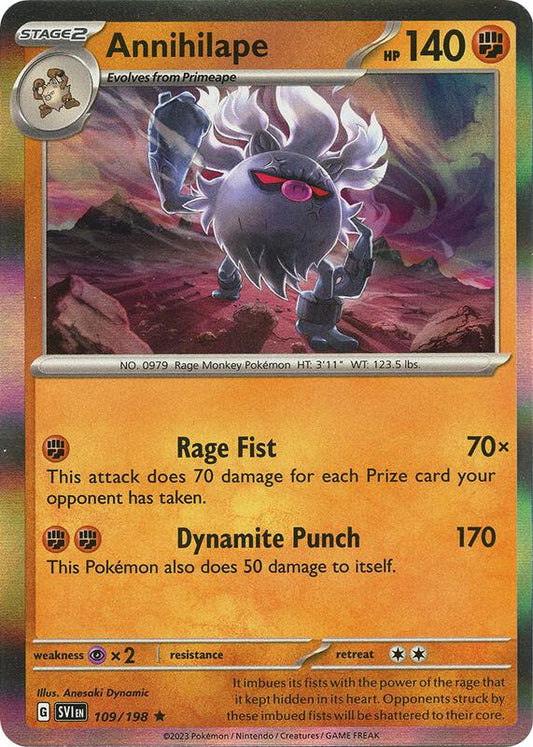 Annihilape - Holofoil 109/198 Scarlet & Violet | Rare Pokemon Card