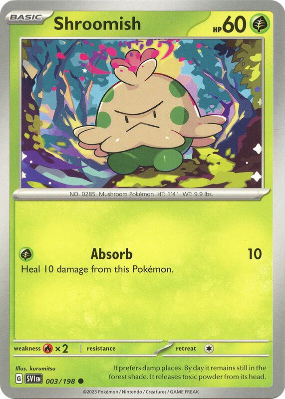 Shroomish - Reverse Holofoil 003/198 Scarlet & Violet | Common Pokemon Card