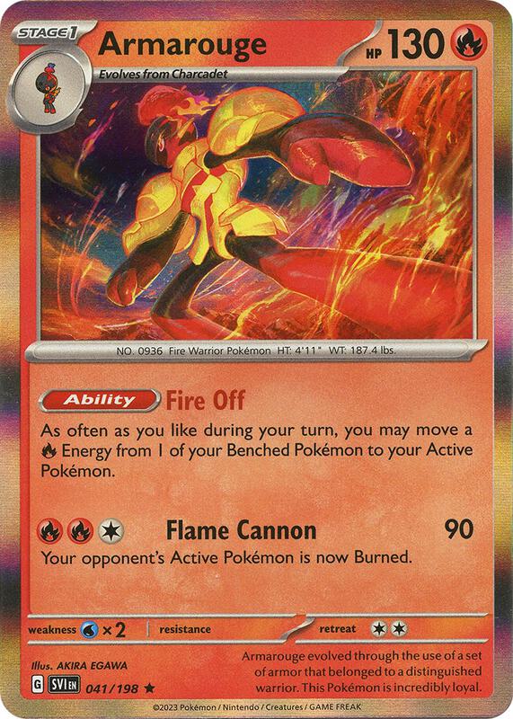 Armarouge - 041/198 - Holofoil 041/198 Scarlet & Violet | Rare Pokemon Card