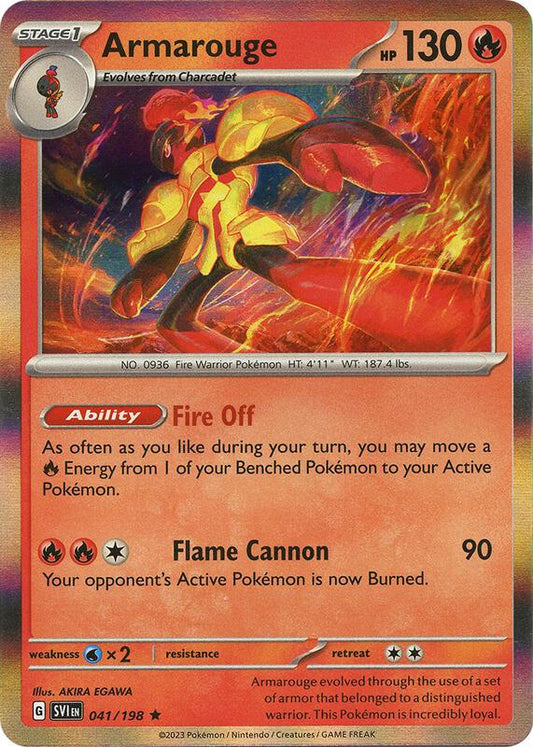 Armarouge - 041/198 - Holofoil 041/198 Scarlet & Violet | Rare Pokemon Card