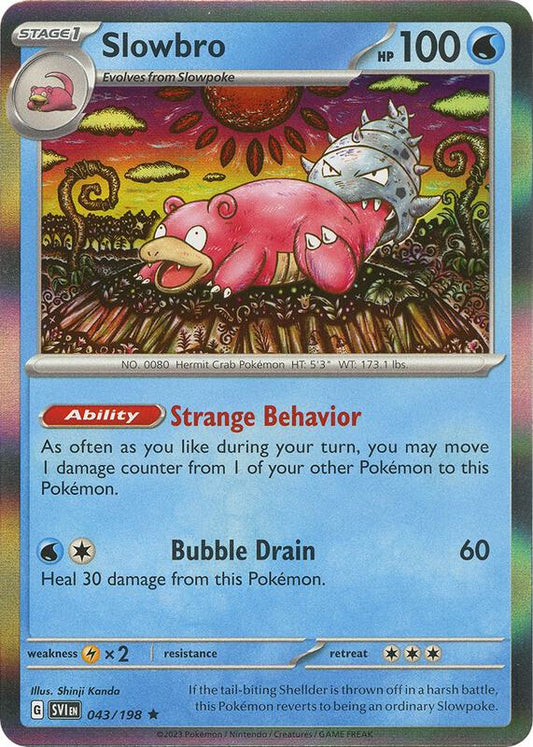 Slowbro - Reverse Holofoil 043/198 Scarlet & Violet | Rare Pokemon Card