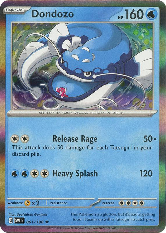 Dondozo - 061/198 - Reverse Holofoil 061/198 Scarlet & Violet | Rare Pokemon Card