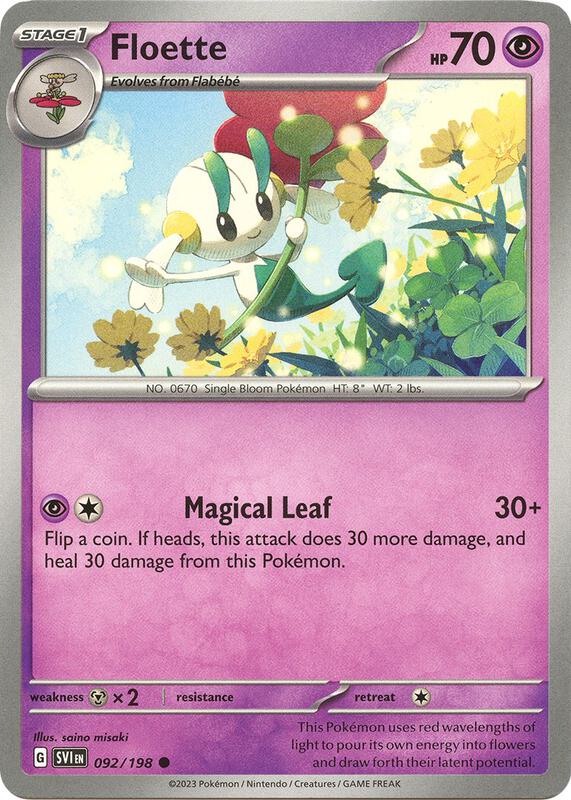 Floette - Reverse Holofoil 092/198 Scarlet & Violet | Common Pokemon Card