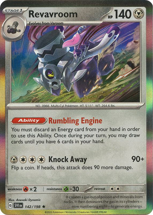 Revavroom - Reverse Holofoil 142/198 Scarlet & Violet | Rare Pokemon Card