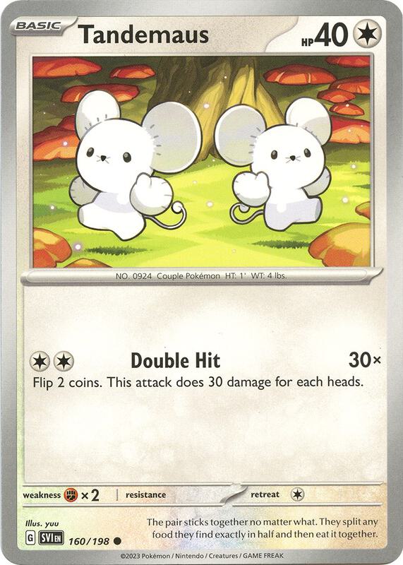 Tandemaus - 160/198 - Reverse Holofoil 160/198 Scarlet & Violet | Common Pokemon Card