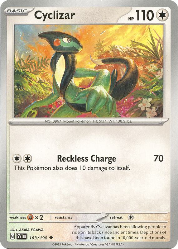 Cyclizar - 163/198 - Normal 163/198 Scarlet & Violet | Uncommon Pokemon Card