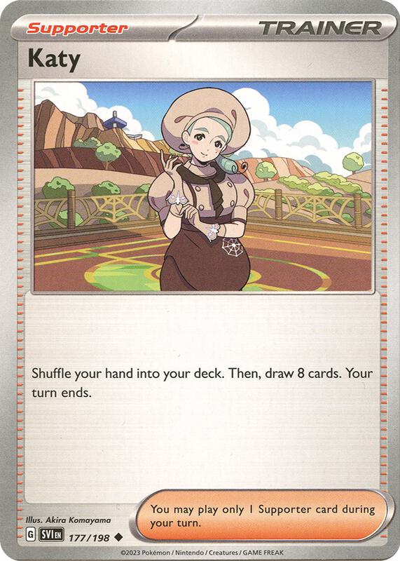 Katy - 177/198 - Normal 177/198 Scarlet & Violet | Uncommon Trainer Card