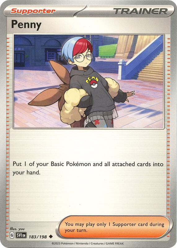 Penny - 183/198 - Reverse Holofoil 183/198 Scarlet & Violet | Uncommon Trainer Card