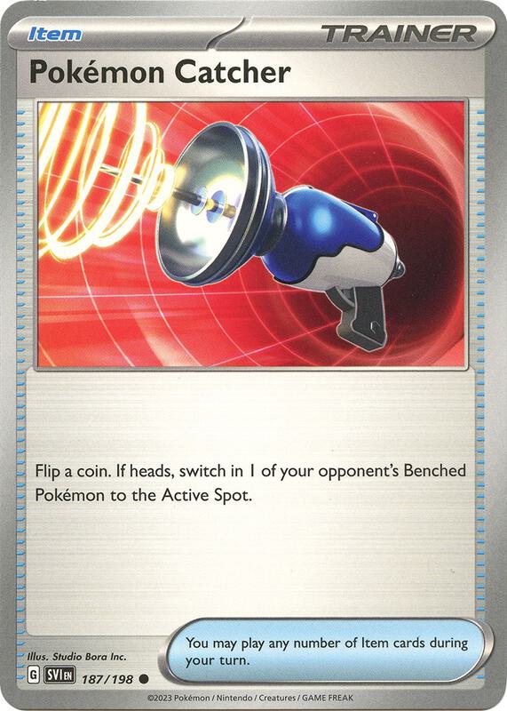 Pokemon Catcher - Normal 187/198 Scarlet & Violet | Common Trainer Card