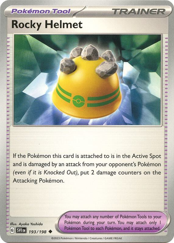 Rocky Helmet - Normal 193/198 Scarlet & Violet | Uncommon Trainer Card