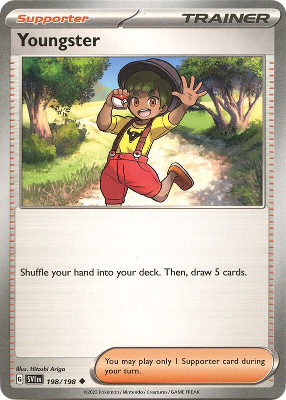 Youngster - Reverse Holofoil 198/198 Scarlet & Violet | Uncommon Trainer Card