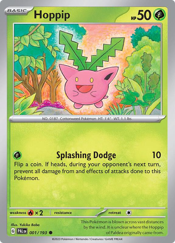 Hoppip - Reverse Holofoil 001/193 Paldea Evolved | Common Pokemon Card