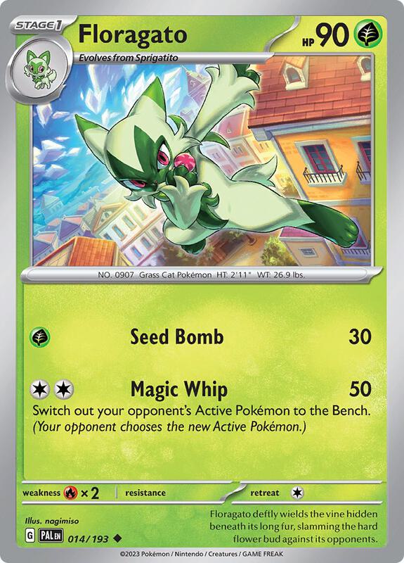 Floragato - 014/193 - Normal 014/193 Paldea Evolved | Uncommon Pokemon Card