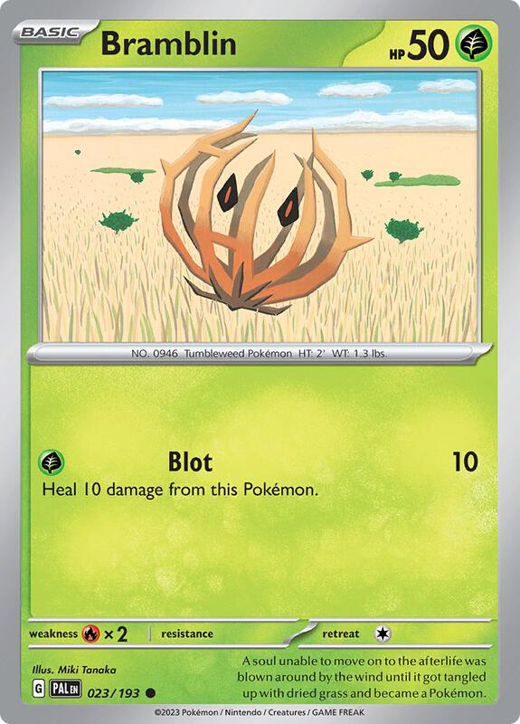 Bramblin - 023/193 - Reverse Holofoil 023/193 Paldea Evolved | Common Pokemon Card