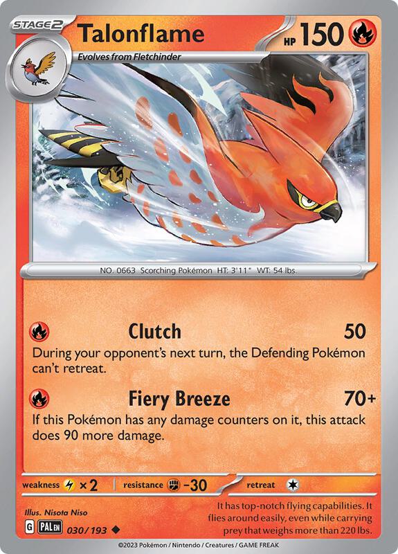 Talonflame - Normal 030/193 Paldea Evolved | Uncommon Pokemon Card