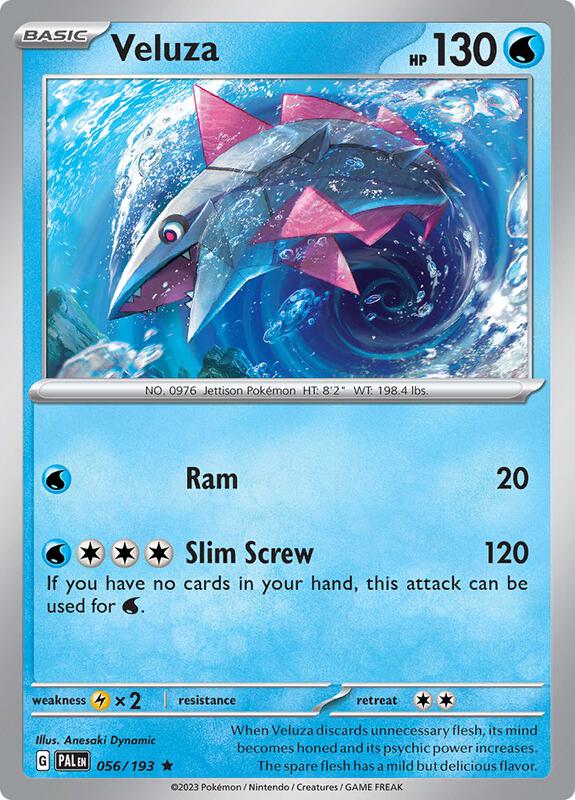 Veluza - 056/193 - Reverse Holofoil 056/193 Paldea Evolved | Rare Pokemon Card