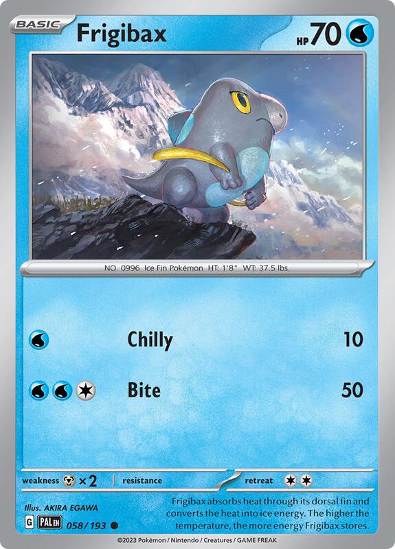 Frigibax - 058/193 - Reverse Holofoil 058/193 Paldea Evolved | Common Pokemon Card