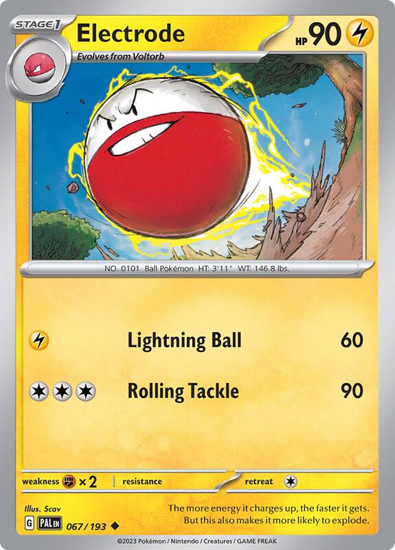 Electrode - Reverse Holofoil 067/193 Paldea Evolved | Uncommon Pokemon Card