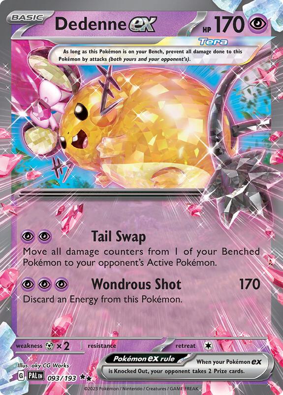 Dedenne ex - 093/193 - Holofoil 093/193 Paldea Evolved | Double Rare Pokemon Card