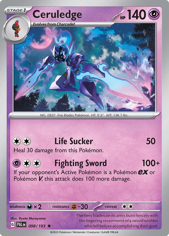 Ceruledge - Holofoil 098/193 Paldea Evolved | Rare Pokemon Card