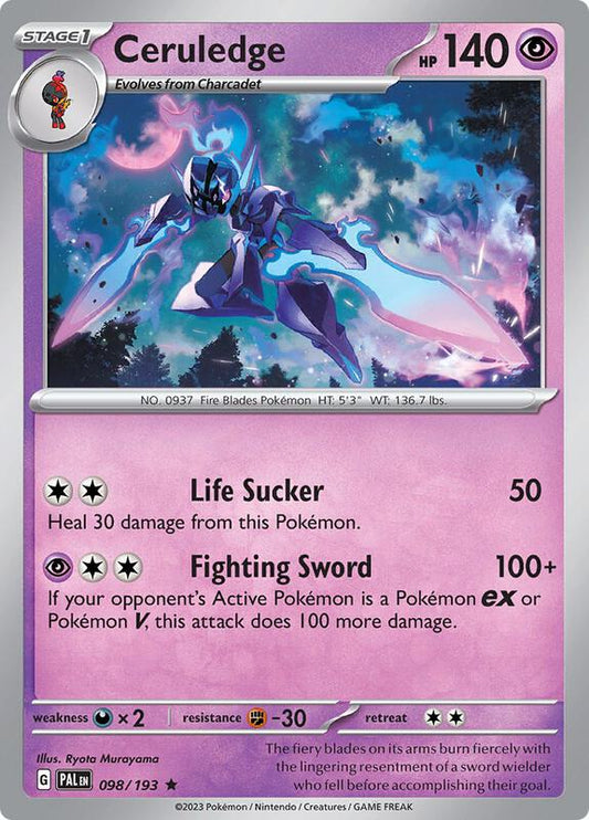 Ceruledge - Holofoil 098/193 Paldea Evolved | Rare Pokemon Card