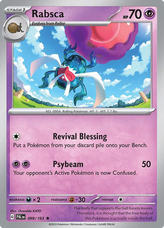 Rabsca - 099/193 - Holofoil 099/193 Paldea Evolved | Rare Pokemon Card