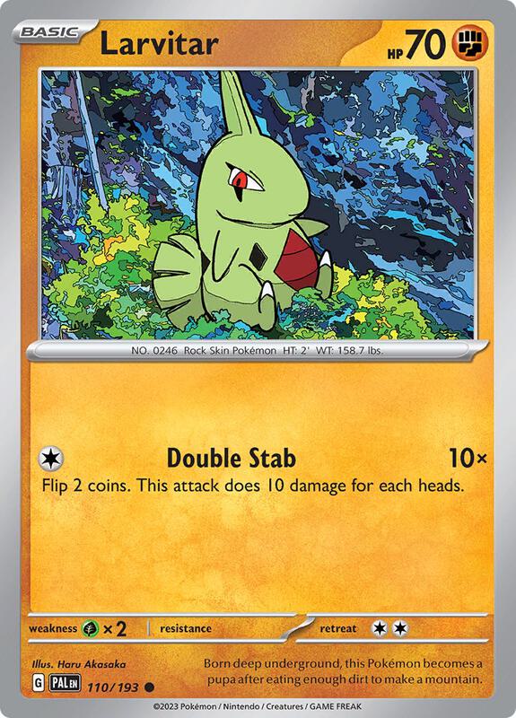 Larvitar - Normal 110/193 Paldea Evolved | Common Pokemon Card