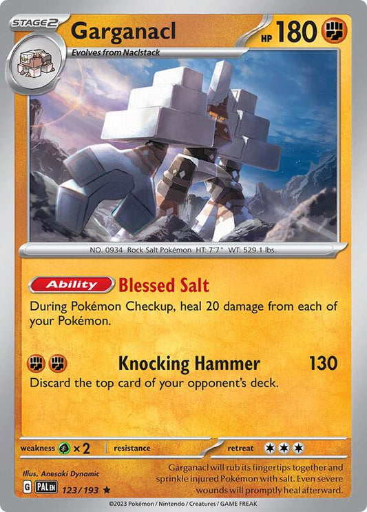 Garganacl - Holofoil 123/193 Paldea Evolved | Rare Pokemon Card