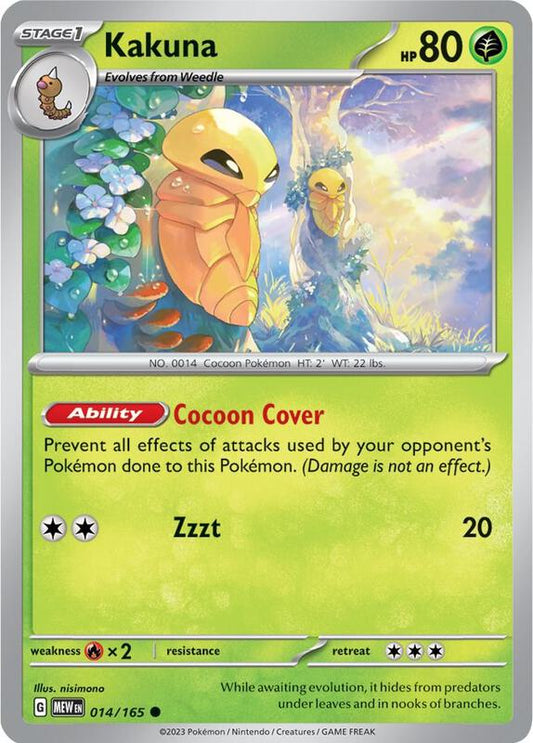 Kakuna - Reverse Holofoil 014/165 Scarlet & Violet: 151 | Common Pokemon Card