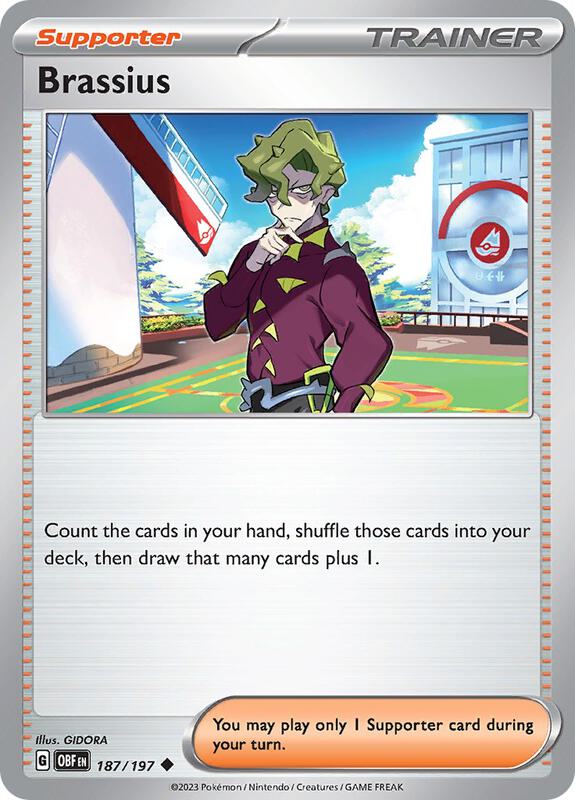 Brassius - Normal 187/197 Obsidian Flames | Uncommon Trainer Card