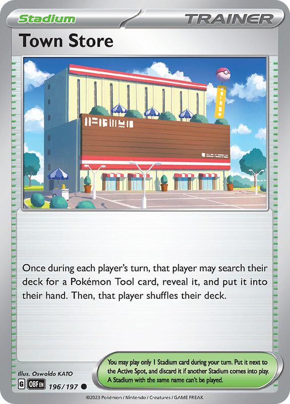 Town Store - Normal 196/197 Obsidian Flames | Common Trainer Card