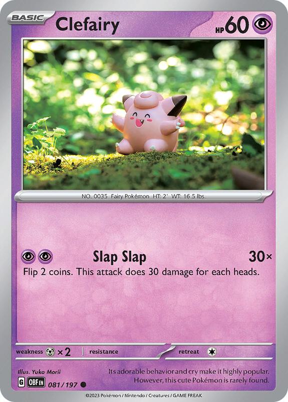 Clefairy - Normal 081/197 Obsidian Flames | Common Pokemon Card