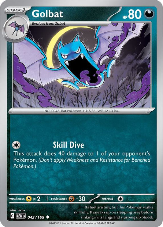 Golbat - Normal 042/165 Scarlet & Violet: 151 | Uncommon Pokemon Card