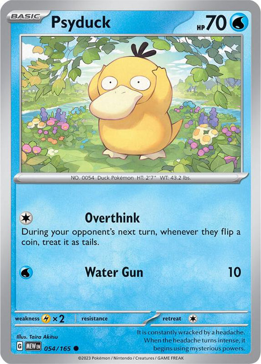 Psyduck - 054/165 - Reverse Holofoil 054/165 Scarlet & Violet: 151 | Common Pokemon Card