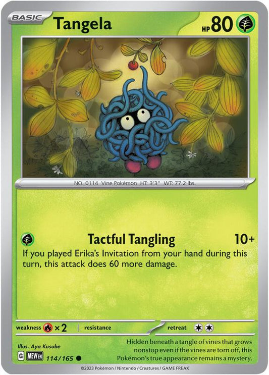 Tangela - 114/165 - Normal 114/165 Scarlet & Violet: 151 | Common Pokemon Card
