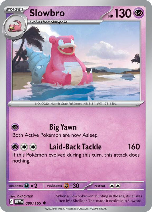 Slowbro - Reverse Holofoil 080/165 Scarlet & Violet: 151 | Uncommon Pokemon Card