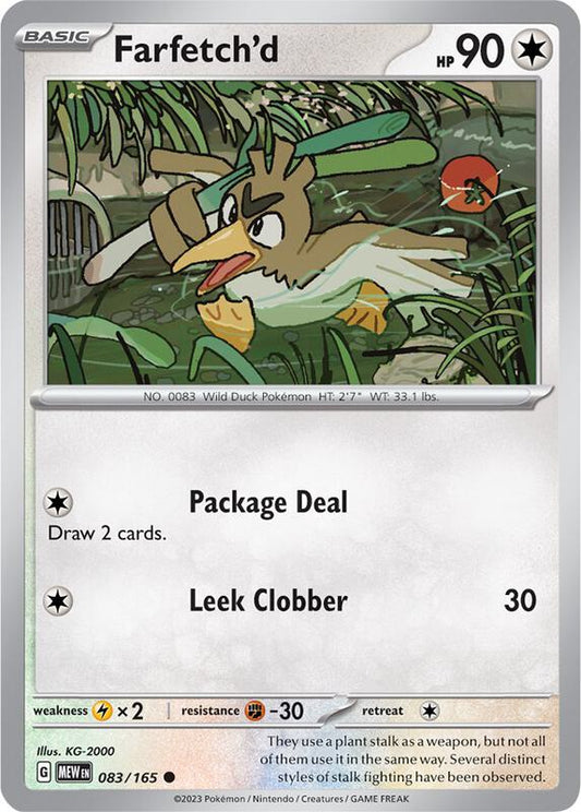 Farfetch'd - Normal 083/165 Scarlet & Violet: 151 | Common Pokemon Card