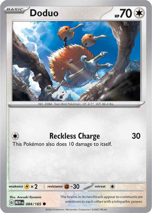 Doduo - Normal 084/165 Scarlet & Violet: 151 | Common Pokemon Card