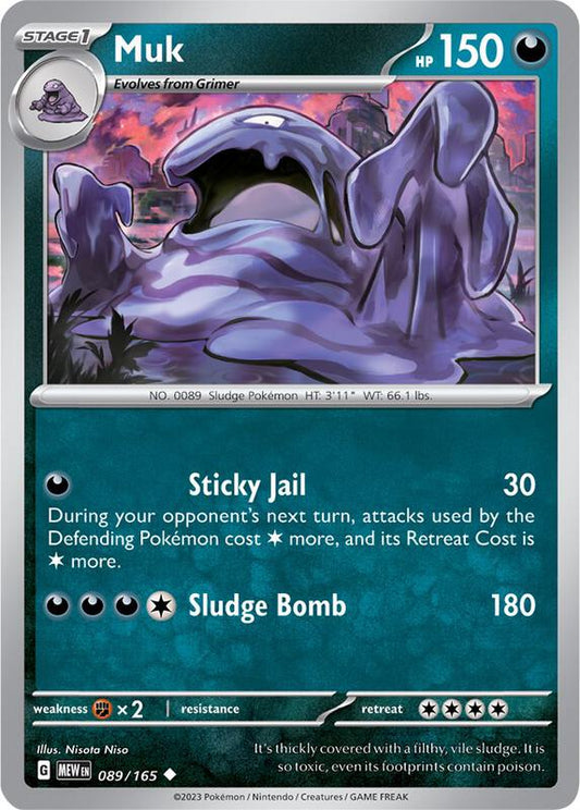 Muk - Normal 089/165 Scarlet & Violet: 151 | Uncommon Pokemon Card