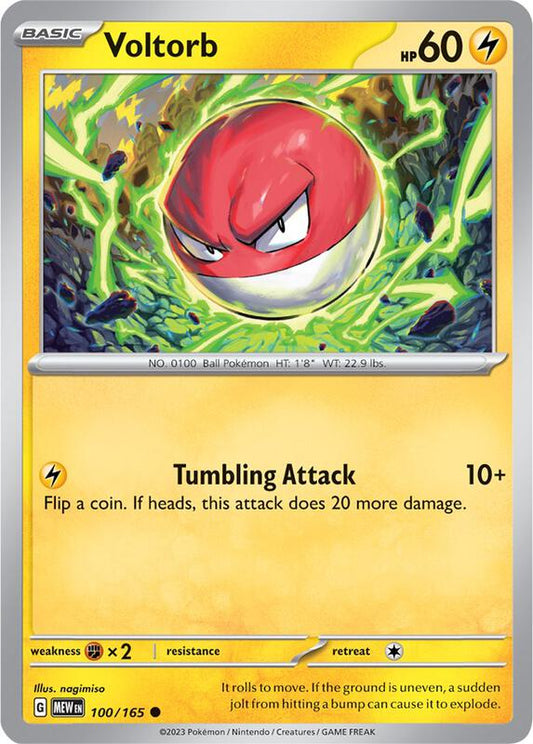 Voltorb - Normal 100/165 Scarlet & Violet: 151 | Common Pokemon Card
