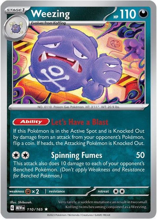 Weezing - Holofoil 110/165 Scarlet & Violet: 151 | Rare Pokemon Card