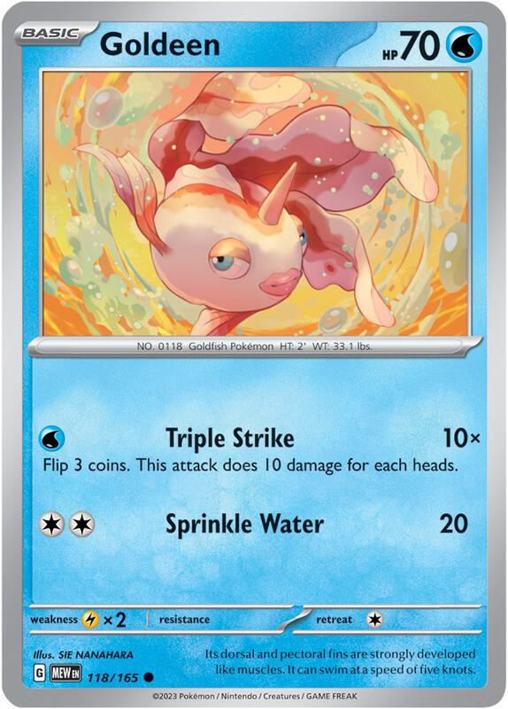 Goldeen - Normal 118/165 Scarlet & Violet: 151 | Common Pokemon Card