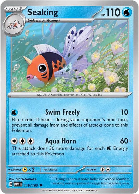Seaking - Normal 119/165 Scarlet & Violet: 151 | Uncommon Pokemon Card