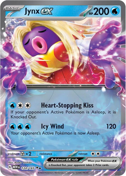 Jynx ex - 124/165 - Holofoil 124/165 Scarlet & Violet: 151 | Double Rare Pokemon Card