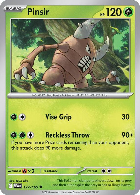 Pinsir - Normal 127/165 Scarlet & Violet: 151 | Uncommon Pokemon Card