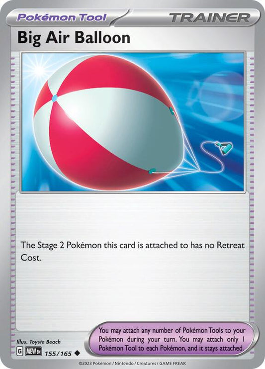 Big Air Balloon - Normal 155/165 Scarlet & Violet: 151 | Uncommon Trainer Card